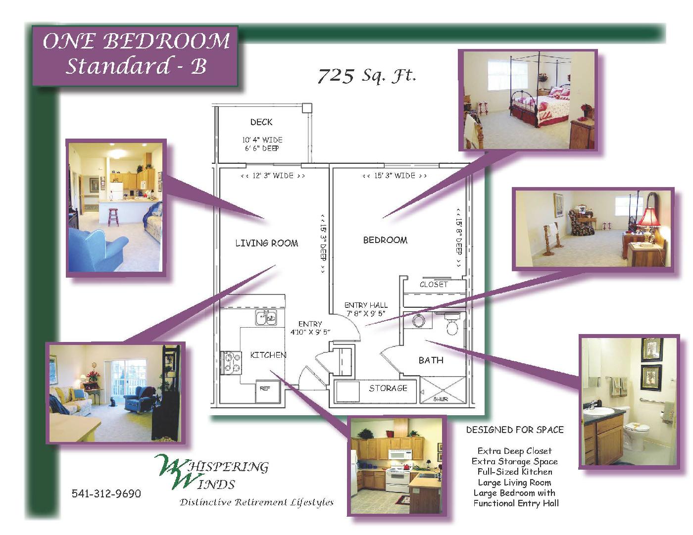 Layout Example - One Bedroom Standard - B
