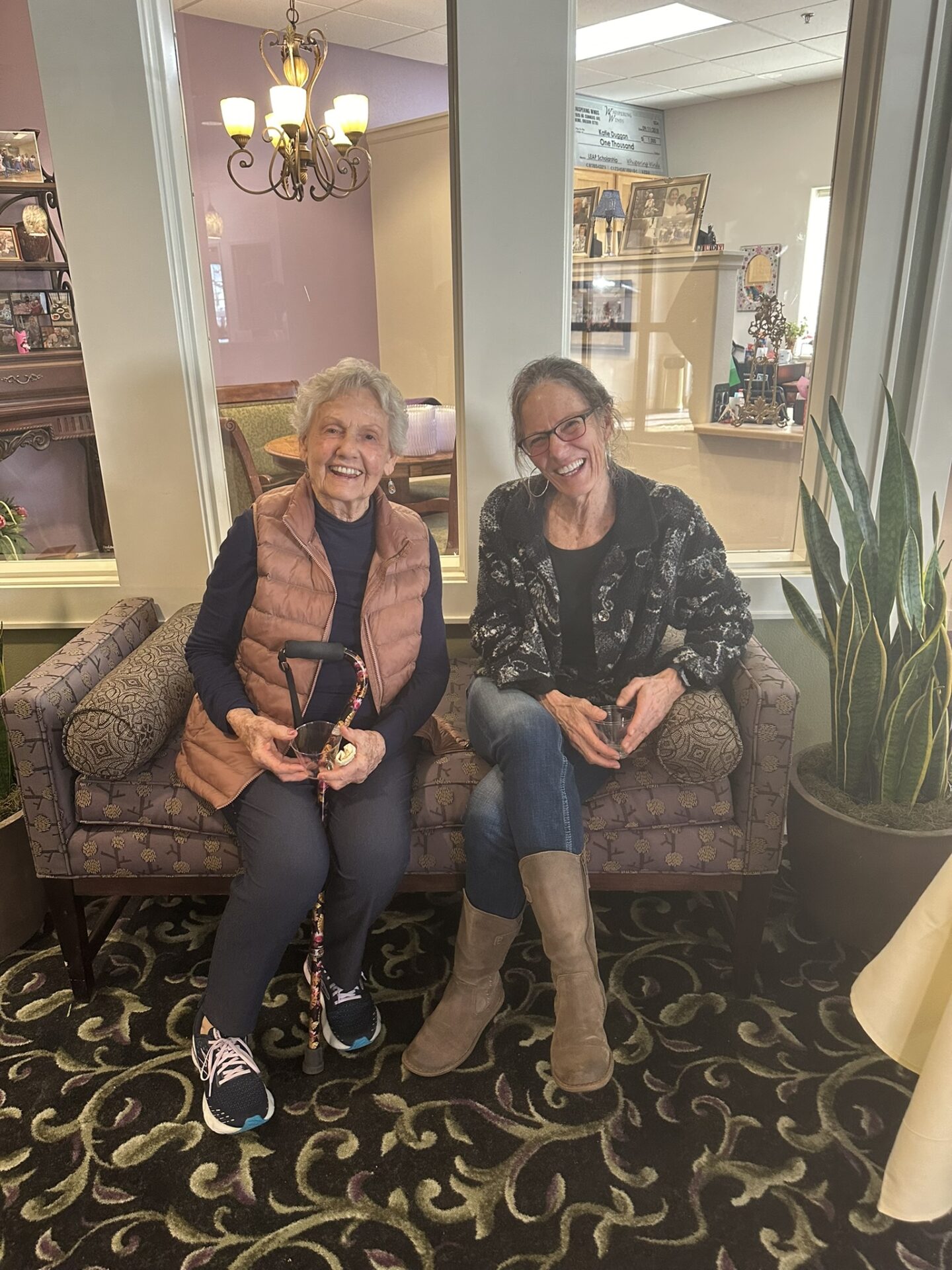 Independent Senior Living People Gather